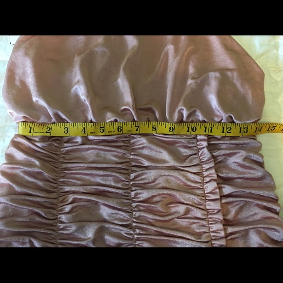 NWT Free People blush Satin Ruched Dress - Picture 7 of 8